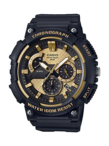 腕時計 カシオ メンズ Casio Men's MCW-200H-9AVCF Retrograde Analog Display Quartz Black Watch