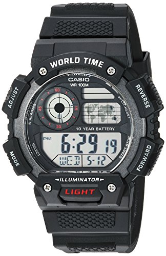 腕時計 カシオ メンズ Casio Men's AE-1400WH-1AVCF Classic Digital Display Quartz Black Watch