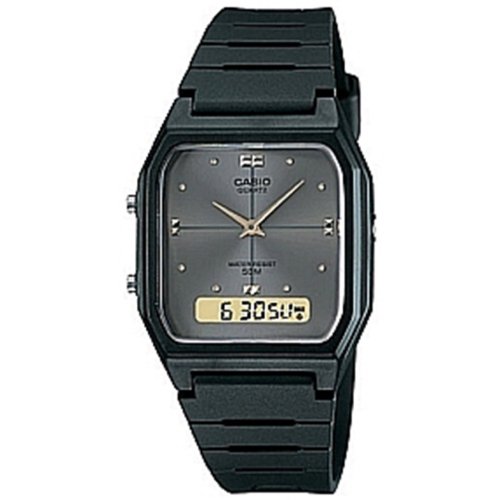 腕時計 カシオ メンズ Casio Men's AW48HE-8A Resin Analog Quartz Watch with Gold Dial