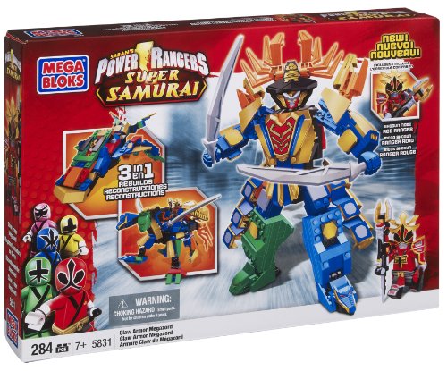 メガブロック メガコンストラックス 組み立て Mega Bloks Power Rangers Samurai Claw Armor Meg