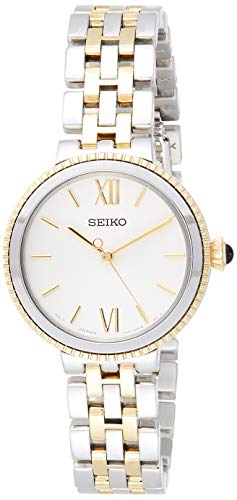 腕時計 セイコー レディース SEIKO Silver Dial Ladies Two Tone Watch SRZ508P1
