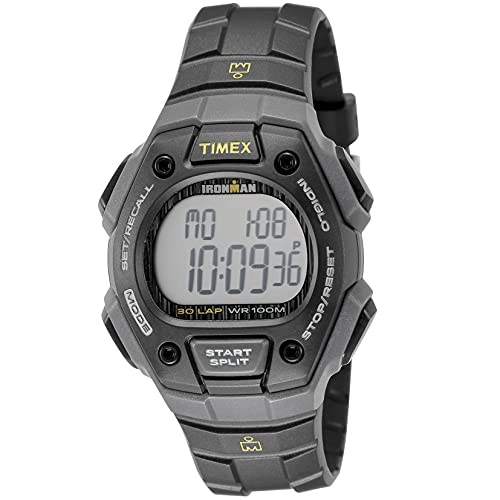 腕時計 タイメックス メンズ Timex Unisex Quartz Watch with LCD Dial Digital Display and Black Resin