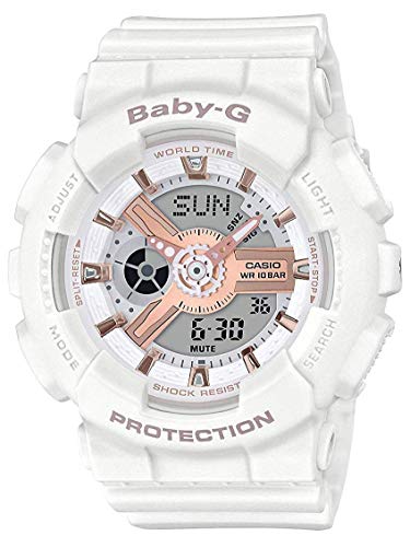 腕時計 カシオ レディース Sports Watch Ba110Rg-7A Women's Watch White 43.4Mm Resin