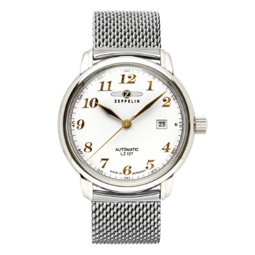 腕時計 ツェッペリン メンズ Zeppelin Men's Watch XL Analogue Automatic LZ127 GRAF 7656M1 Stainless