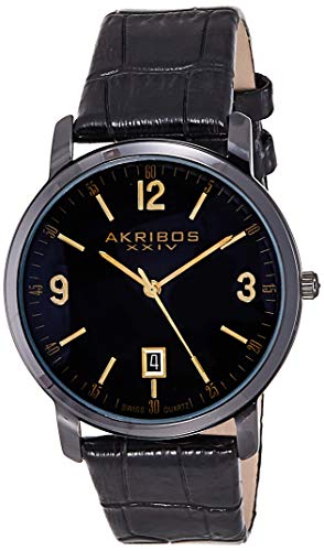 腕時計 アクリボスXXIV メンズ Akribos XXIV Men's Clear Classy Watch - Arabic Numeral & Baton Hour Ma
