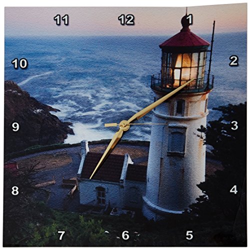 壁掛け時計 インテリア 海外モデル 3dRose Haceta Head Lighthouse, Oregon, USA US38 RKL0018 Raymon