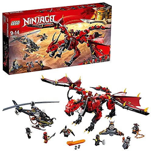 レゴ ニンジャゴー Ninjago Firstbourne Playset, Dragon & Hunter Helicopter Toy, Build & Play Dragon Toy
