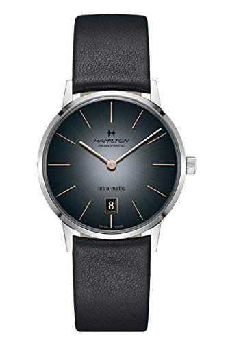 腕時計 ハミルトン メンズ Hamilton Intra-Matic Automatic Black Dial Men's Watch H38455781