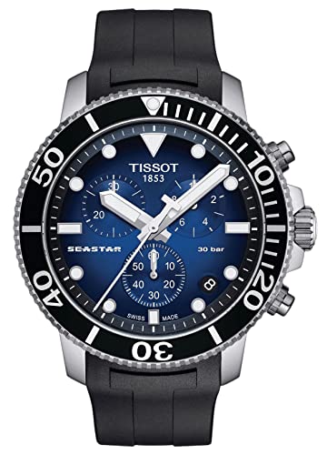 腕時計 ティソ メンズ Tissot Men's Seastar 660/1000 Stainless Steel Casual Watch Black T1204171704100