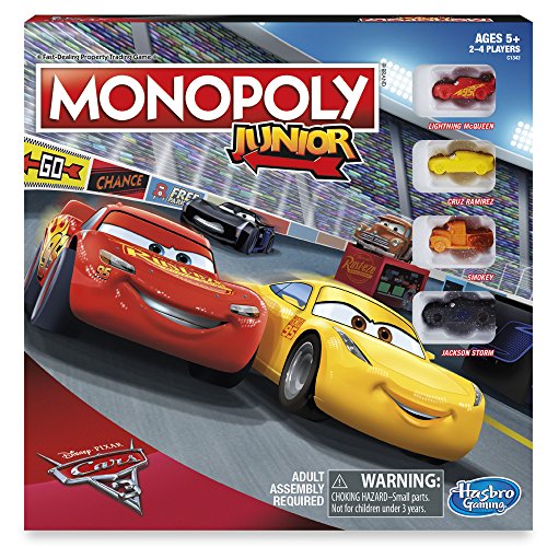 ボードゲーム 英語 アメリカ Monopoly Junior: Disney Pixar Cars 3 Edition
