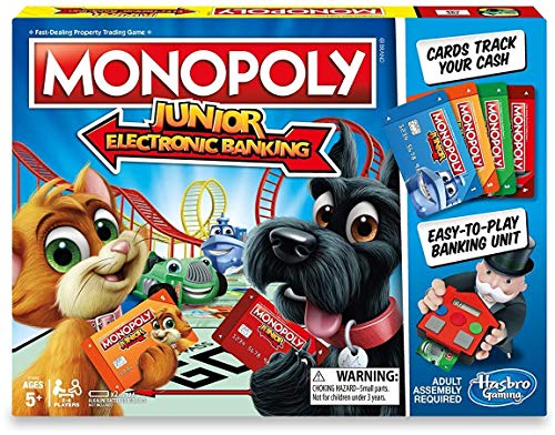 ボードゲーム 英語 アメリカ Hasbro Monopoly Junior Electronic Banking