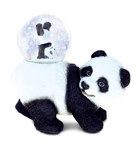 スノーグローブ 雪 置物 COTA Global Panda Snow Globe - Wildlife Animal Water Globe Figurine with Spar
