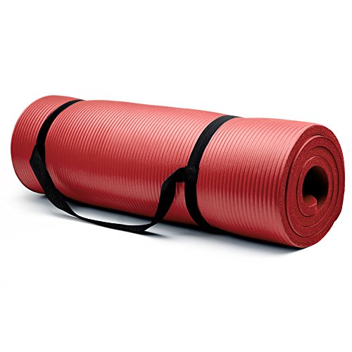 ヨガマット フィットネス Extra Thick Yoga Mat, 5/8 Inch (16 mm) with No Stick Ridge - Non-Slip Grip