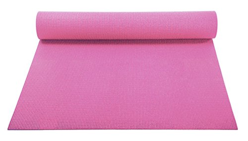 ヨガマット フィットネス YogaAccessories 1/8'' Lightweight Classic Yoga Mat and Exercise Pad (Pink)