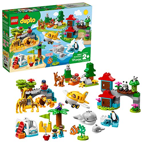 レゴ デュプロ LEGO DUPLO Town World Animals 10907 Exclusive Building Bricks (121 Pieces)