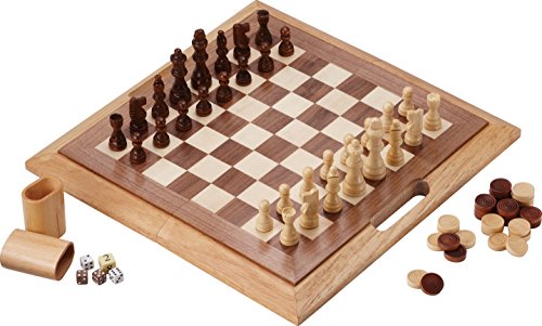 折りたたみボードゲームセット 3種 チェス、チェッカー、バックギャモン 木製 持ち運び可能
