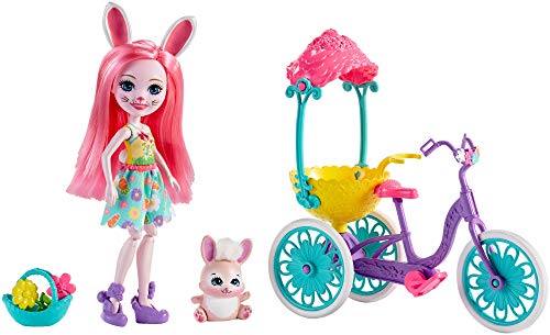 エンチャンティマルズ 人形 ドール Mattel ENCHANTIMALS Pedal PALS BREE Bunny Doll & Bicycle