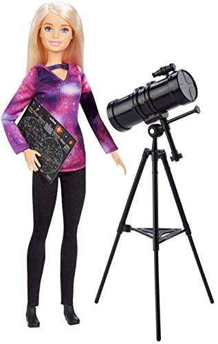 バービー バービー人形 Barbie?Astrophysicist Doll, Blonde with Telescope and Star Map, Inspired by