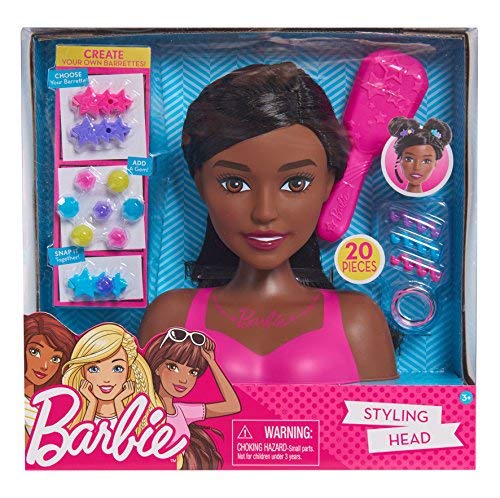 バービー バービー人形 Barbie Small Styling Head, Black Hair, Kids Toys for Ages 3 Up by Just Play