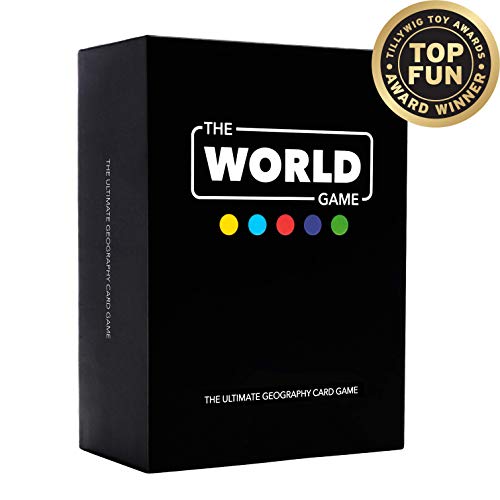 海外カードゲーム 英語 アメリカ The World Game - Geography Card Game - Educational Board Game for