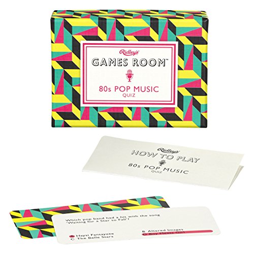海外カードゲーム 英語 アメリカ Ridley's 80S Pop Music Quiz Card Game for Kids and Adults