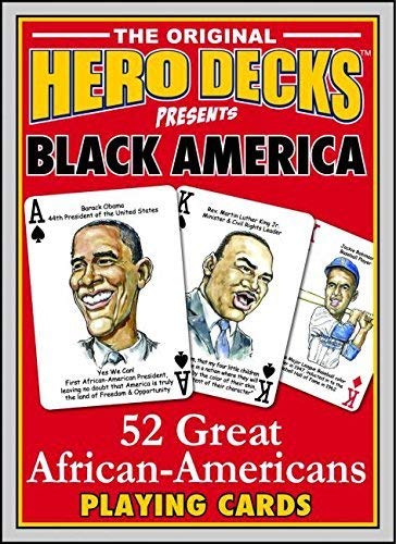 海外カードゲーム 英語 アメリカ Black America 52 Great African Americans Hero Deck Playing cards