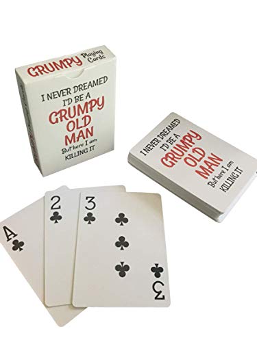 海外カードゲーム 英語 アメリカ Grumpy Old Man Jumbo Index Playing Cards - Large Print for Senior