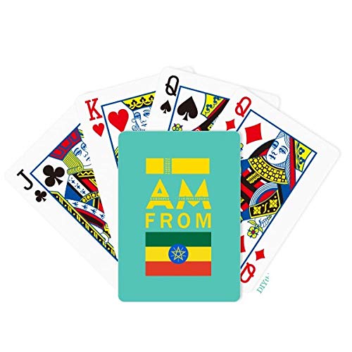 海外カードゲーム 英語 アメリカ DIYthinker I Am from Ethiopia Poker Playing Card Tabletop Board G