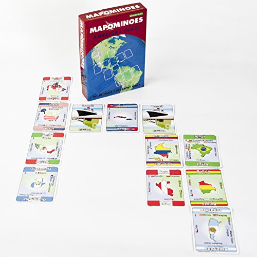 海外カードゲーム 英語 アメリカ MAPOMINOES North and South America ? Fun and Educational Geogra
