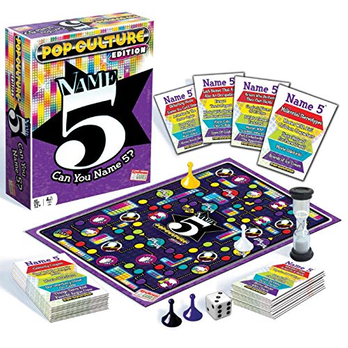 海外カードゲーム 英語 アメリカ Name Five Pop Culture Edition - Family Board Game