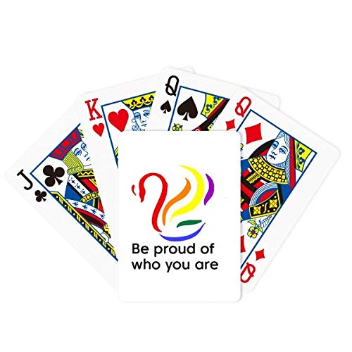 海外カードゲーム 英語 アメリカ DIYthinker Be Proud of Who You are Poker Playing Card Tabletop Bo