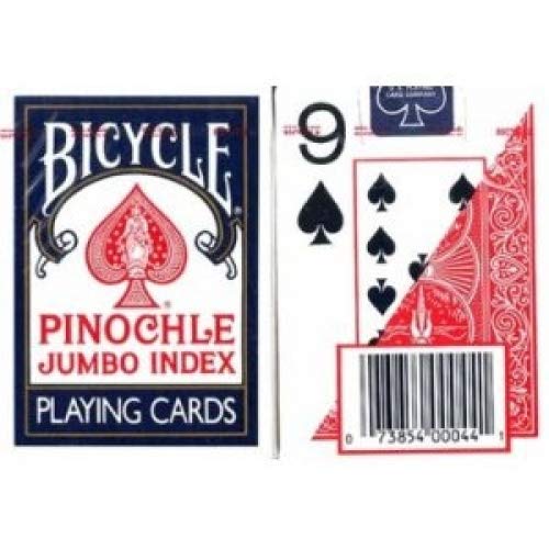 海外カードゲーム 英語 アメリカ MAGNIFYING AIDS Print Pinochle Playing Cards, Large, 2 Decks