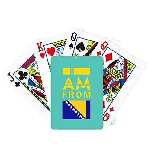海外カードゲーム 英語 アメリカ DIYthinker I Am from Bosnia and Herzegovina Poker Playing Card Ta