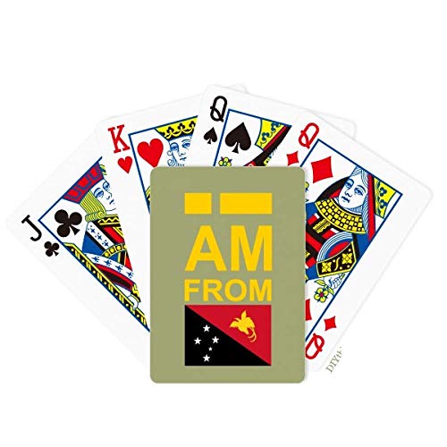 海外カードゲーム 英語 アメリカ DIYthinker I Am from Papua New Guinea Poker Playing Card Tabletop