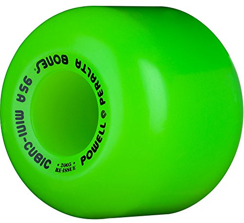 ウィール タイヤ スケボー Powell Peralta Mini Cubic Skateboard Wheels (Green, 64mm)