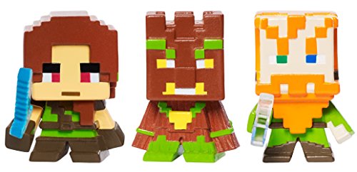 マインクラフト マイクラ mojang Mattel Minecraft Biome Settlers Series Mini Figure Forest 3-Pack