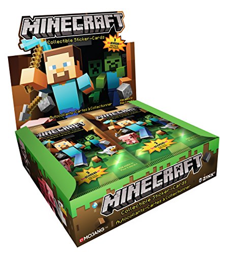 マインクラフト マイクラ mojang Minecraft Collectible Trading Cards Stickers Pack Box of 24 Packs In