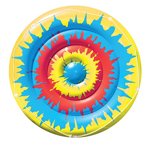 フロート プール 水遊び Swimline Tie Dye Island Inflatable Pool Toy 72-inch diameter