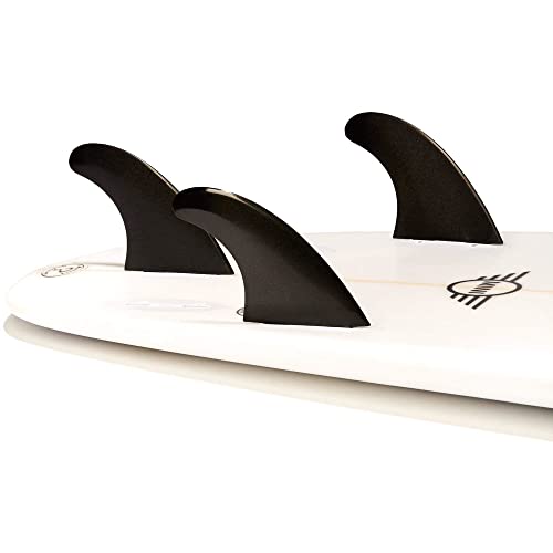 サーフィン フィン マリンスポーツ DORSAL Surfboard Fins Thruster 3 Set FCS Compatible Black Medi