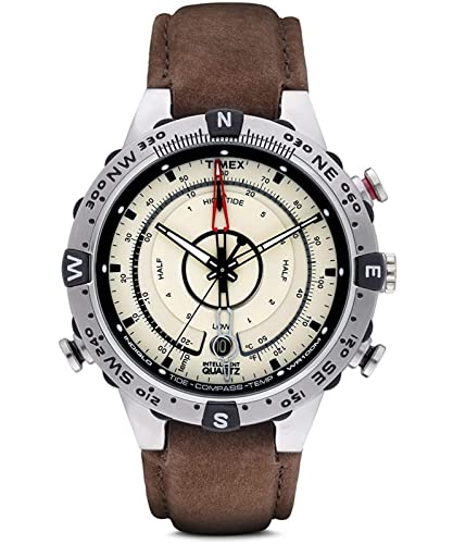 腕時計 タイメックス メンズ Timex Men's T2N721 Intelligent Quartz Compass Tide Temperature Silver C
