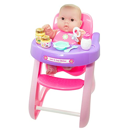 ジェーシートイズ 赤ちゃん おままごと JC Toys - 14 Lots to Love Babies Doll and High Chair 