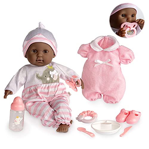 ジェーシートイズ 赤ちゃん おままごと JC Toys 15 Realistic Soft Body African American Baby Do