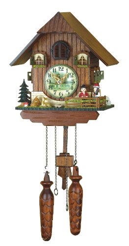 カッコー時計 インテリア 壁掛け時計 German Cuckoo Clock Quartz-movement Chalet-Style 10.00 inch