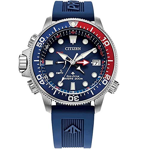 腕時計 シチズン 逆輸入 Citizen Men's Eco-Drive Promaster Aqualand Blue Red Watch BN2038-01L