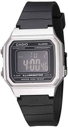 腕時計 カシオ メンズ Casio Men's Quartz Resin Strap, Black, 23.6 Casual Watch (Model: W-217HM-7BVCF),