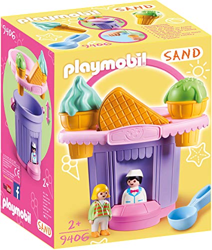 プレイモービル ブロック 組み立て Playmobil 9406 Ice Cream Shop Sand Bucket, Multicolor
