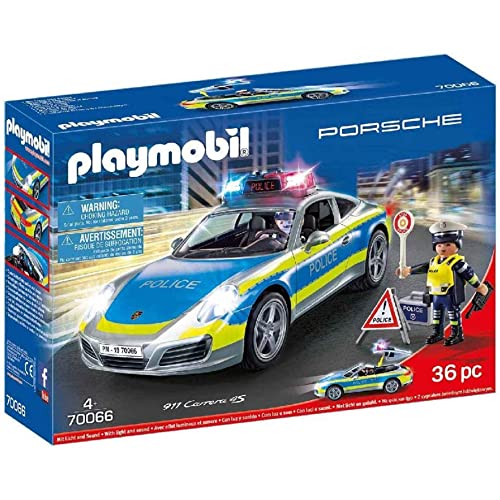プレイモービル ブロック 組み立て Playmobil Porsche 911 Carrera 4S Police