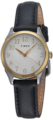 腕時計 タイメックス レディース Timex Women's Briarwood 28mm Watch ? Two-Tone Case Silver-Tone