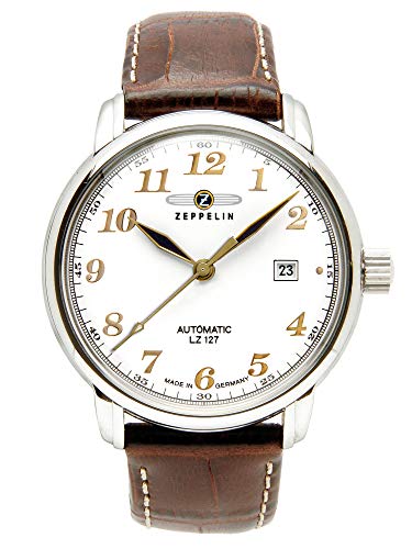 腕時計 ツェッペリン メンズ Zeppelin Men's Watch 76561 with Automatic White Dial