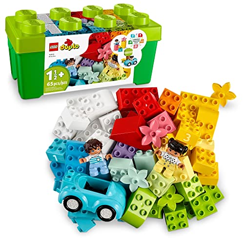 レゴ デュプロ LEGO DUPLO Classic Brick Box Building Set - Features Storage Organizer, Toy Car, Number Br